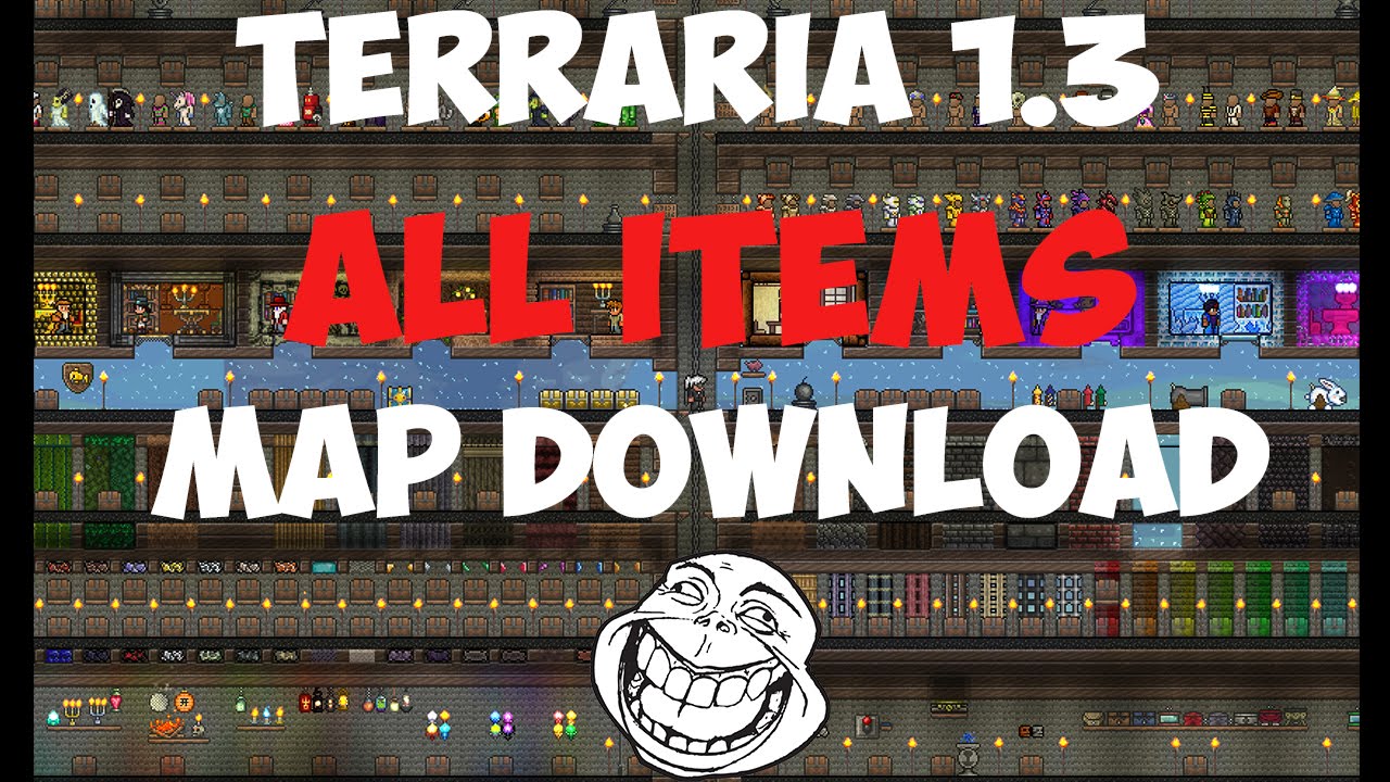 terraria all item world download